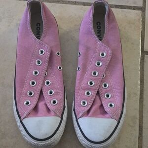 Converse Pink Canvas Slip-Ons